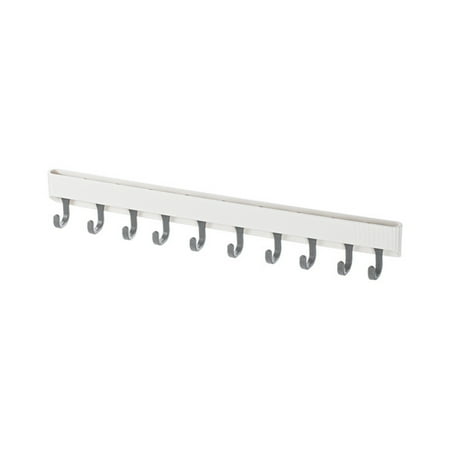 

BueatyH High Hardness Hanger Hook Space-saving PP Multi-purpose Nail-free Movable Row Hook Bathroom Accessories