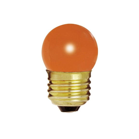 Satco 7.5 Watt S11 Incandescent - Ceramic Orange - 2500 Average rated hours