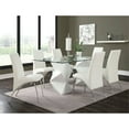thumbnail image 3 of Coaster Upholstered Faux Leather Dining Chairs in White, 3 of 3