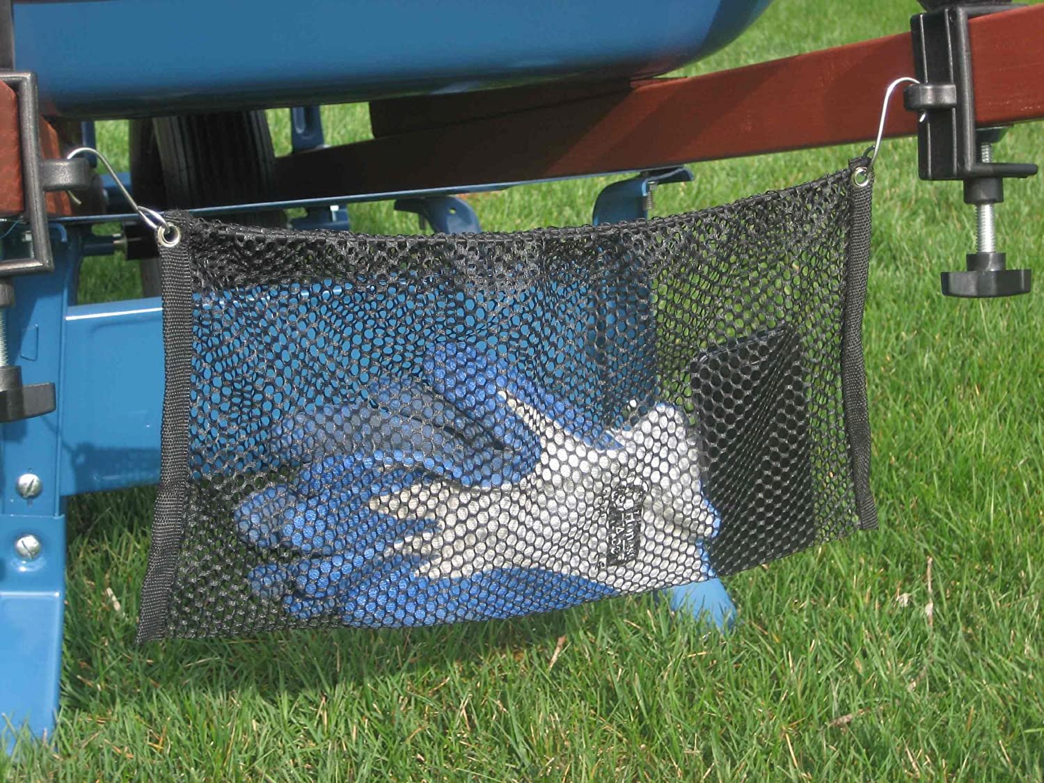 Grizzly Grip Wheelbarrow Tool Holder with Mesh Bag, Secures Tools To Wheelbarrow - image 3 of 5