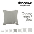 thumbnail image 5 of Deconovo Decorative Throw Pillow Covers Faux Linen Burlap Pillow Case for Couch 20 x 20 inch Light Gray Set of 2, 5 of 8