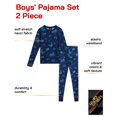 thumbnail image 2 of Quad Seven Boys' Pajama Set - 2 Piece Soft Stretch Hacci Pajama Top and Pants Set for Boys (4-12), 2 of 7