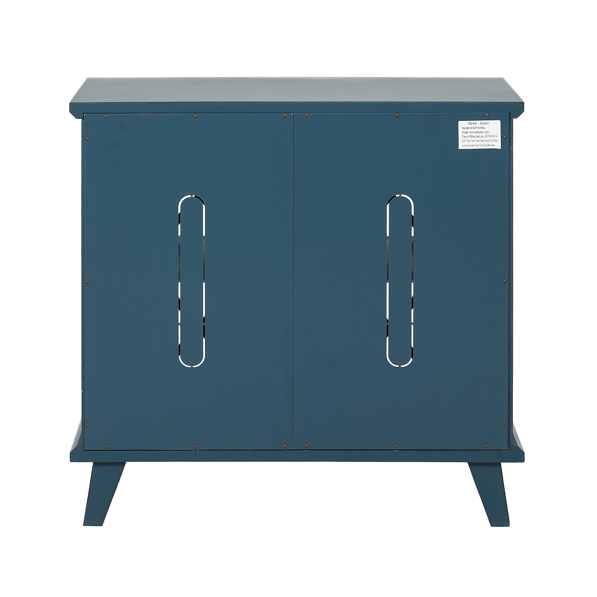 Walker Edison Contemporary 2-Door Blue Accent Cabinet