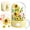 Sunflower 577Pcs, variant on Flowers Bouquet Building Set Rose Music Box Kit for Adults Compatible with Lego
