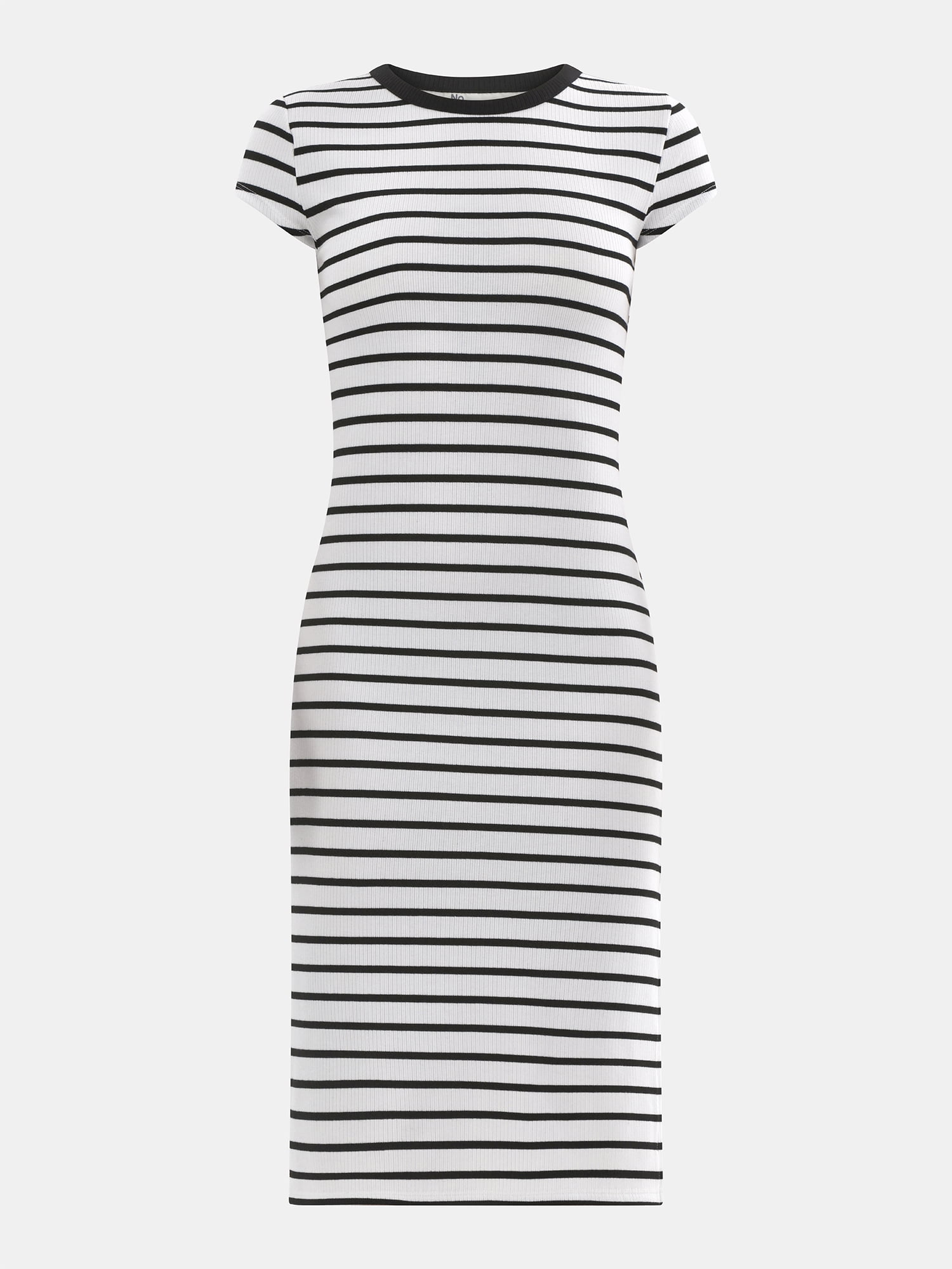 No Boundaries Ribbed Midi Dress with Cap Sleeves, Women's