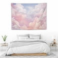 thumbnail image 3 of GOSMITH Pink Cloud Tapestry Colorful Abstract Clouds Natural Landscape Tapestries Wall Hanging for Bedroom Living Room Teen Dorm Indie Decor Poster Blanket, 40x30 Inch, 3 of 7