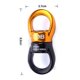 thumbnail image 5 of Dispositivo Rotatorio 30KN Que Gira El Rotador Del Eslabón Giratorio 360  degree De La Seguridad Para La Hamaca De La Cuerda Del Oscilación Del árbol Del We Sunnimix Rotor giratorio de escalada, 5 of 6