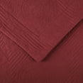 thumbnail image 6 of BNM 3 Piece Cotton Matelasse Scroll Bedspread Set, King, Garnet, 6 of 10