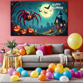 thumbnail image 4 of Haunted House Banner Spider Halloween Banner Scary Pumpkin Design for Halloween Decoration Spooky Party Event, 4 of 4