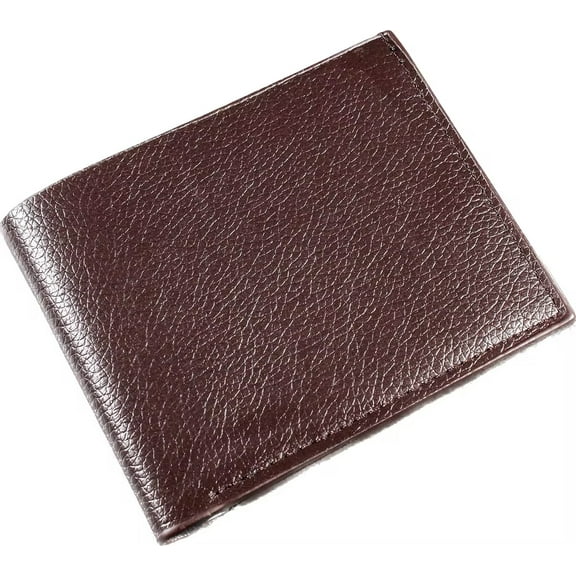 Genuine Leather Wallet, Men Slim Wallets with Latest RFID Block Technology, Stop Electronic Pick Pocketing-RFID Blocking Wallet (Brown)