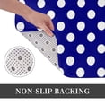 thumbnail image 6 of Pofeuu Navy And White Polka Dot Print Flannel Doormats Rug16"x24"Rug Washable Doormats Indoor Outdoor Rugs for Layered Front Door Mats, Porch, Kitchen, Entryway, 6 of 7