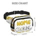 thumbnail image 4 of Fotbe Home Cooking Cangurera Cuadrada con Estampado de Doble Capa, Bolsa de Cintura Ajustable Mini para Hombres y Mujeres, 4 of 9