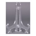 thumbnail image 6 of SANAG 10pcs Clear Plastic Easels Plate Holders Display Dish Rack Picture Frame Photo Book Pedestal Stand, 6 of 8