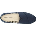 thumbnail image 5 of TOMS Womens Alpargata Recycled Cotton Canvas Loafer Flat 10 Navy Recycled Cotton Canvas, 5 of 8