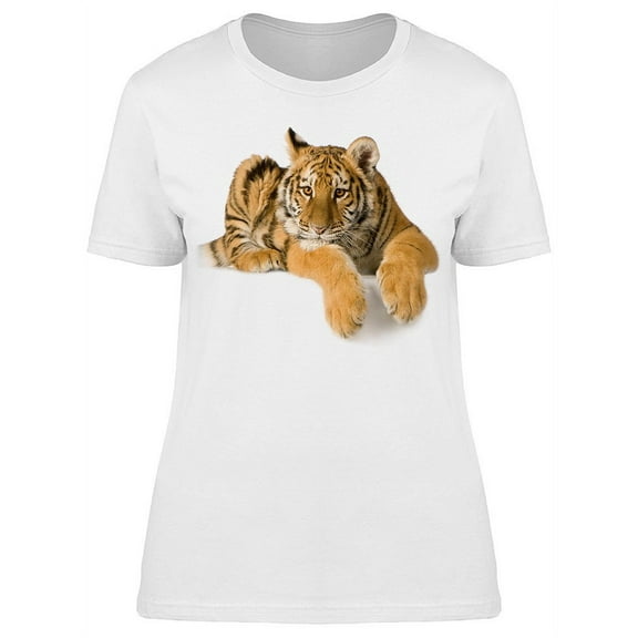 Adorable 5 Month Tiger Cub  T-Shirt Women -Image by Shutterstock, Female Medium