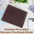 3 Ring Personal Check Binder for 3-on-a-Page End-Stub Deskbook ...