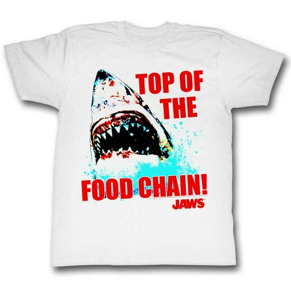 Jaws Top Dawg White Adult T-Shirt 5Xl