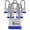 6 Pack Blue, variant on Padlocks with Same Key,  6 count Laminated Keyed Padlock (1-9/16", 40mm), Keyed Alike Locks, Long Shackle, for Storage Locker, Hasp Latch, Toolbox, Sheds