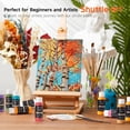 thumbnail image 3 of Acrylic Paint, Shuttle Art 25 Vintage Colors Acrylic Paint Set, 2oz/60ml Bottles, Rich Pigmented, Premium Acrylic Paints for Artists, Beginners on Rocks Crafts Canvas Wood Ceramic, 3 of 8