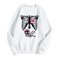 thumbnail image 5 of SIYUDAN Halloween Sweatshirt for Women Vintage Graphic Skeleton Sweatshirt Long Sleeve Crewneck White Sweat Shirt Autumn Halloween Clothes for Women M, 5 of 5