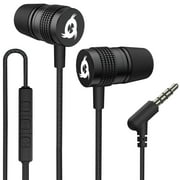 KLIM F1 Earbuds with Microphone + Excellent Audio Quality + Long-Lasting Wired Earphones with Mic + 5 Years Warranty + 3.5 mm Jack in Ear Headphones + Media Controls + Gaming Earbuds - New 2022