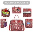 thumbnail image 2 of Red Christmas Village Pattern Womens Lunch Box for Work,Insulated Large Lunch Bag for Tween and Teen,Loncheras Para Mujer,Leakproof Adult Lunch Bag for Work,Beach,Travel,Picnic,Camping, 2 of 7