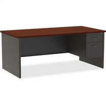 Lorell Mahogany Laminate/Ccl Modular Desk Series