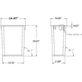 thumbnail image 4 of Hardware Resources Conteneur à Déchets en Plastique, Blanc, 4 of 4