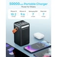 thumbnail image 5 of 65W PD 50000mAh Power Bank with LED Display - Fast Charging for Laptop/MacBook/iPhone, Portable Charger for Travel/Camping (Black), 5 of 8