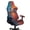 Flame Tiger Print Red Blue, variant on SCRAWLGOD American Tribal Print Beige Red Green Gaming Chair Cover with Armrest Cover, Thick Computer Chair Protective with Stretchy Bottom Non Slip Gaming Rotating Chair Slipcover