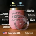 thumbnail image 4 of Bevvee Insulated Wine Tumbler 12 oz Happy Camper 2 Camping Enthusiast Gifts Tumblers, 4 of 4