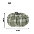 thumbnail image 7 of Artificial Pumpkins 3.54 Inch Small Plaid Fabric Fake Pumpkins Rustic Fall Decor Decorative Pumpkins for Thanksgiving Halloween Table Centerpiece Home Kitchen Shelf, 7 of 7