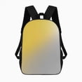 thumbnail image 2 of Abstract Yellow Gray Gradient Large Capacity Backpacks For Teenagers Travel Bags Casual 17In Backpack, 2 of 7