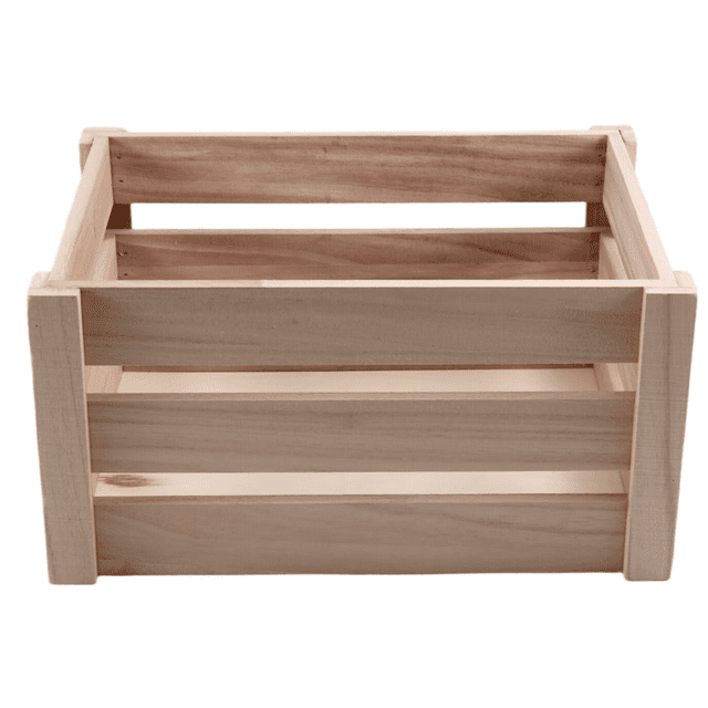 Storage Crate Decorative Wood Crates Wooden Storage Container,Wooden Boxes for Home, Wood Crates for Storage