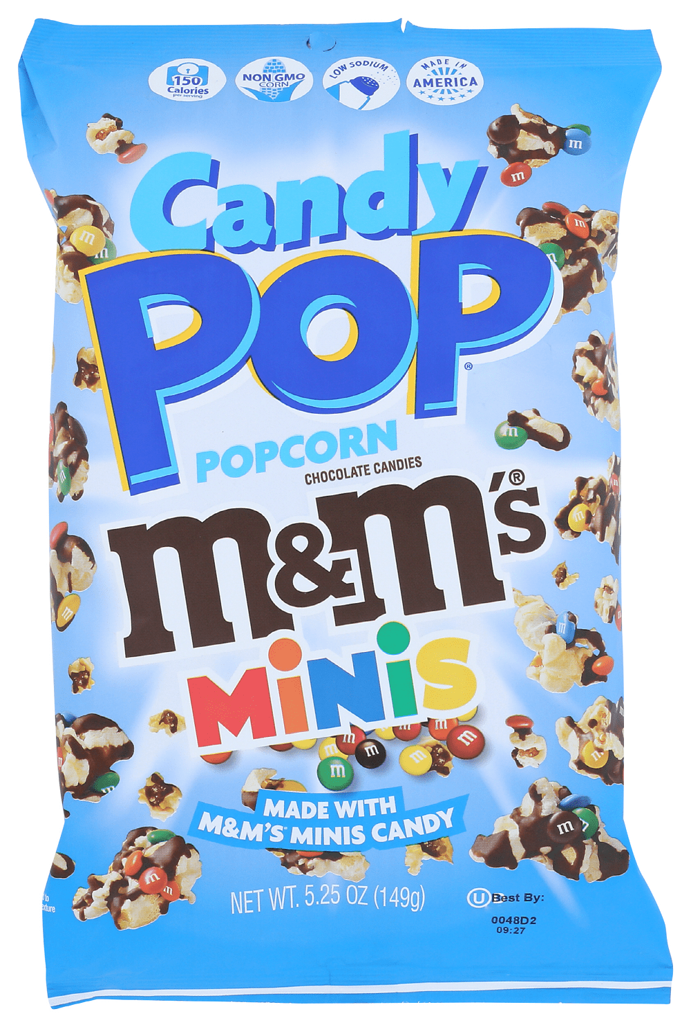 Snack Pop M&M's Minis Candy Pop PopCorn, 5.25oz (Pack of 12)