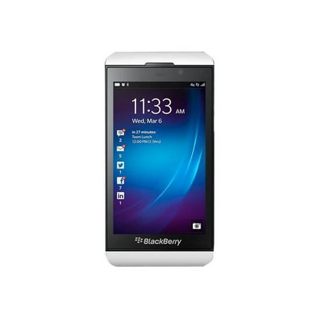 BlackBerry Z10 - 4G BlackBerry smartphone - RAM 2 GB / Internal Memory 16 GB - microSD slot - 4.2" - 1280 x 768 pixels - rear camera 8 MP - white