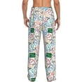 thumbnail image 3 of Goofa Back To School Printed Soft Pajama Pants for Men, Wide Leg Comfy Casual Lounge Yoga Pants-Small, 3 of 9