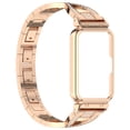 thumbnail image 1 of [Oro rosa] Adecuado para pulsera Galaxy Fit3 (SM-R390) correa metal caja con correa acero engastada con diamantes + correa integrada (oro rosa), 1 of 9