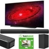 LG OLED77CXPUA 77-inch CX 4K Smart OLED TV with AI ThinQ (2020) Bundle with LG SN5Y 2.1 Channel High Res Audio Sound Bar with DTS Virtual:X and Taskrabbit Installation Service