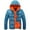 Blue, variant on IYTR Mens Winter Jacket Long Sleeve Jacket Zipper Hooded Neck Slim Hoodie -padded Jacket Coat with Pocket Solid Color Red M