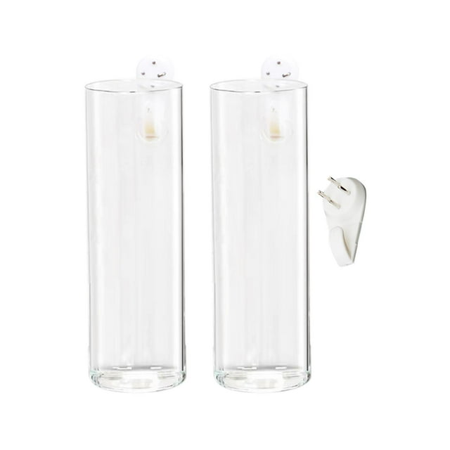 2Pcs Glass Plant Propagation Stations Hanging Glass Planters Terrarium Ornament