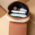 thumbnail image 5 of Woven Crossbody Phone Bag for Women with Adjustable Strap, Cute Cat Design, Mini Purse, Summer Travel, Casual & Beach Ready, 5 of 5