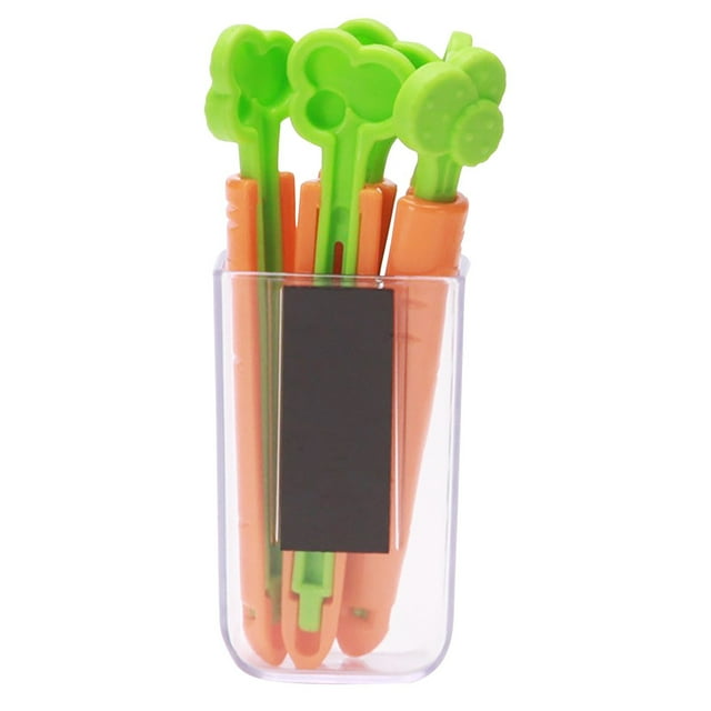 ILJNDTGBE Food Bag Sealing Clip 5 Carrot Sealing Clips Food Bag Sealing Clip Cartoon Vacuum Sealer compatible with Machine with Bags for Meat Heat Attachment Bundle Vp220 Vacuum Sealer