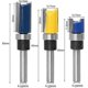thumbnail image 1 of 3 PCS 1/4"(6.35mm) Shank Router Template Trim Straight Slotting Cutter For Wood Flush Trim Template Router Cutter Slotting Cutter Bit Set Wood Bearing, 1 of 4