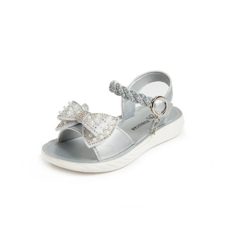 

Girls Sandals With Bowknot Decor Outdoor Princess Sandals Open Toe Beach Shoes For Toddler Kids Children Spring And Summer