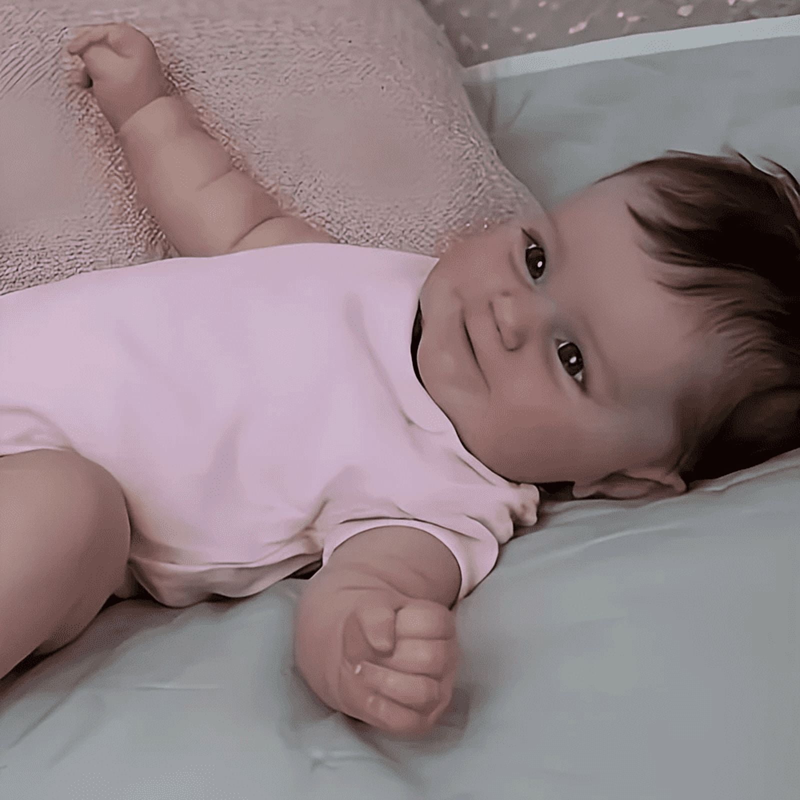 Dayoff Kids Lifelike Reborn Baby Dolls - 18 Inch Realistic Girl Baby Doll With Clothes For Kids Age 4+(No Accessories)