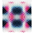 thumbnail image 3 of Ambesonne Abstract Shower Curtain, Geometric Lines Angle, 69"Wx75"L, Multicolor, 3 of 5