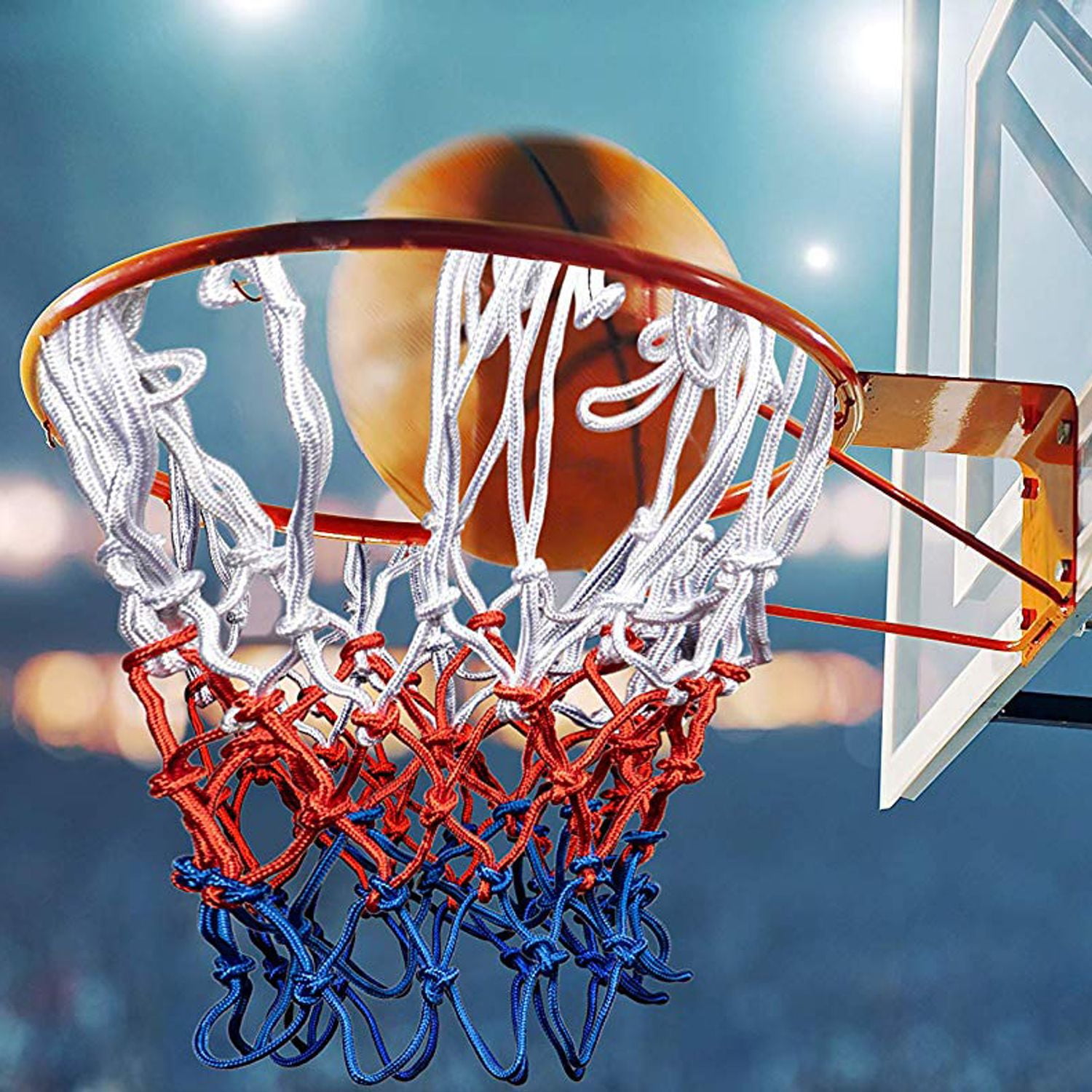 Juvale 2Pack Basketball Hoop Net Replacements, 12 Loop Net Fits