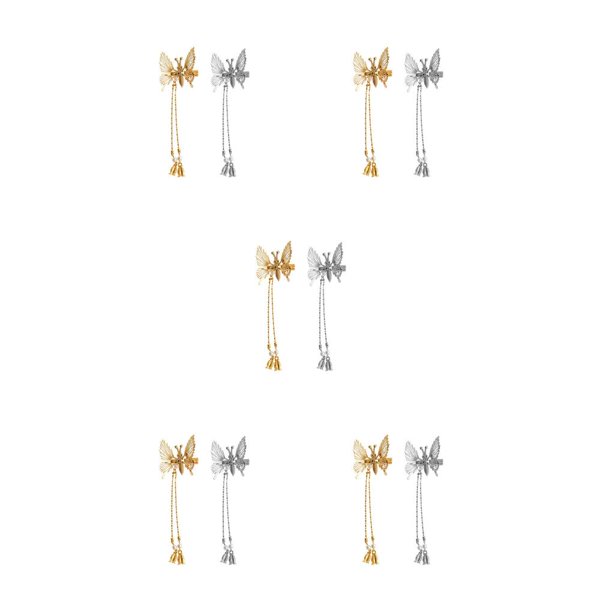 Jumpingount 2 piezas de horquilla con borlas, pinzas para el pelo para vacaciones voladoras móviles elegantes, suministros de peluquería portátiles para Type2 NO2 Jumpingount CBP268355