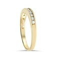 thumbnail image 2 of 1/4ct 14K Yellow Gold Diamond Wedding Guard Stack Ring, 2 of 4